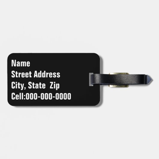 Schattige blauwe gelaatsmasker keukenfoto bagagelabel (Achterkant horizontaal)