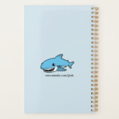 schattige blauwe haai planner (Achterkant)