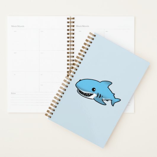 schattige blauwe haai planner (Display)