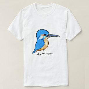 schattige blauwe ijsvogel t-shirt