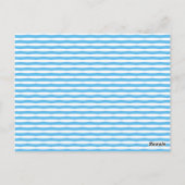 Schattige Blauwe Krab Zee Dieren Jongen Foto Verja Briefkaart (Achterkant)