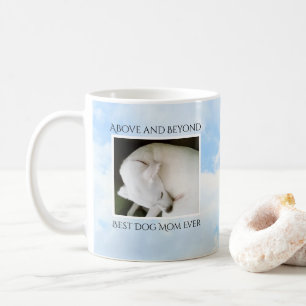 Schattige Blauwe Lucht Beste Hond Moeder Ooit Foto Koffiemok