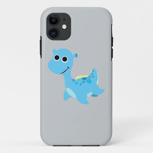 Schattige Blauwe Nessie Case-Mate iPhone Case (Achterkant)