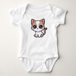 Schattige Blauwe Ogen Kat Cartoon Karakter Romper