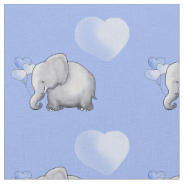 Schattige blauwe poka Hearts Elephants Baby Nurser Stof
