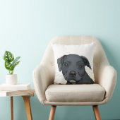 Schattige blauwe stafylokok kussen (Stoel)