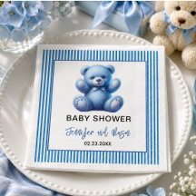Schattige Blauwe Teddybeer Vintage Baby Jongensfee