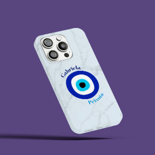 Schattige Blauwe Tinten Griekse Oog Vrouwelijke Aa iPhone 12 Mini Hoesje