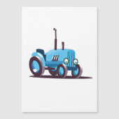 Schattige Blauwe Tractor (Voorkant)