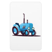 Schattige Blauwe Tractor Magneet (Verticaal)