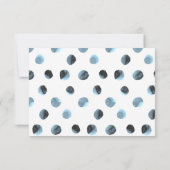 Schattige blauwe vinvis dank u kaart (Achterkant)