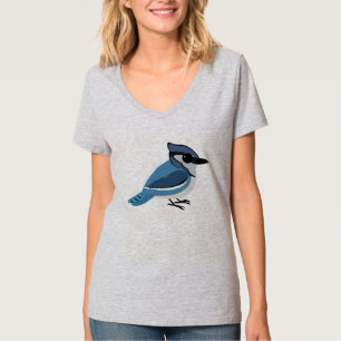 Schattige Blauwe Vlaamse gaai T-shirt