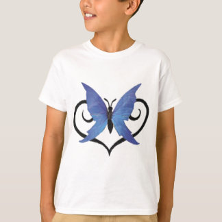 schattige blauwe vlinder t-shirt