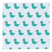 Schattige blauwe vogel kubus (Rechts)