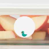 Schattige blauwe vogel labels (Aangebracht)