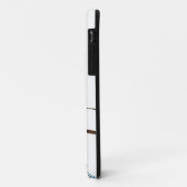 Schattige blauwe vogel op een tak Case-Mate iPhone case (Achterkant/links)