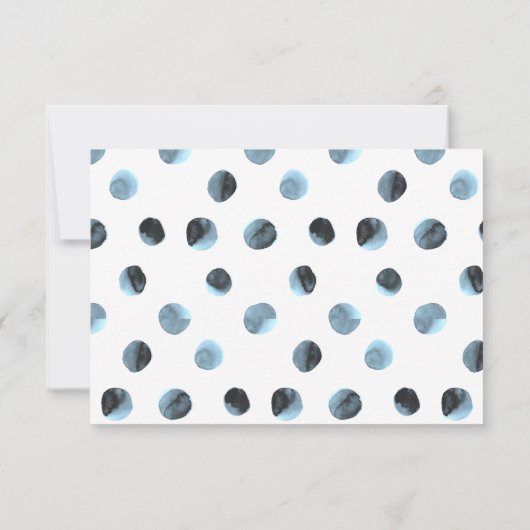 Schattige Blauwe Walvis Dank Je Kaart (Achterkant)