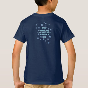 Schattige Blauwe Winter Draak – Magische Sneeuwvlo T-shirt
