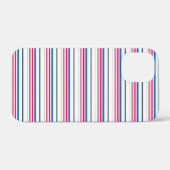 Schattige blauwe witte strepen Case-Mate iPhone case (Achterkant (horizontaal))