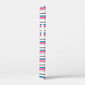 Schattige blauwe witte strepen Case-Mate iPhone case (Achterkant / Rechts)