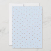 Schattige Blauwe wolk Jongens Baby Shower  Kaart (Achterkant)