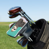 Schattige Blauwgroen naam Kinder dierlijk kleurig  Golfheadcover (Insitu)