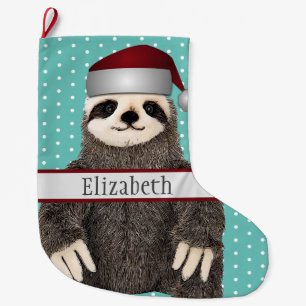 Schattige Blauwgroen slak Kind Grote Kerstsok