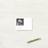 schattige blauwoeogige pug post-it® notes (Op bureau)