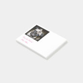 schattige blauwoeogige pug post-it® notes (Schuin)