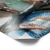 Schattige blauwvogel foto afdruk (Hoek)