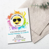 Schattige blij gezicht, vliegenierbril, leuke eers kaart