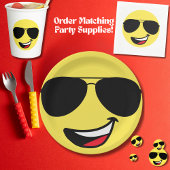 Schattige blij gezicht, vliegenierbril, leuke eers kaart