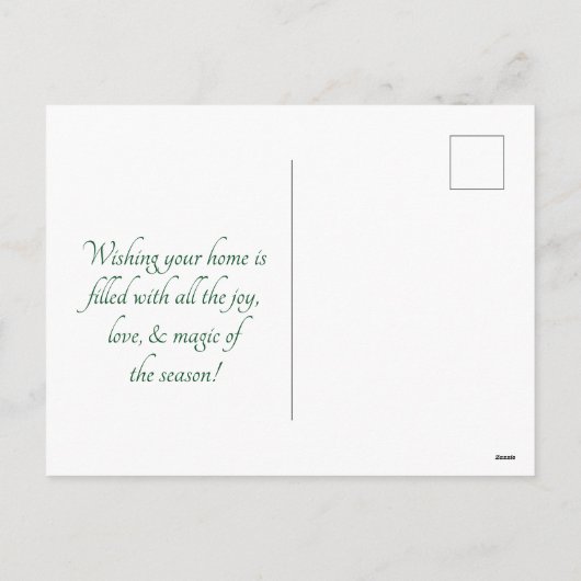 schattige blije sneeuwman feestdagenkaart (Achterkant)