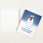 Schattige & blije sneeuwman planner (Display)