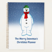 Schattige & blije sneeuwman planner (Voorkant)