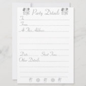 Schattige blije sneeuwman zwart-wit kerst kaart (Achterkant)