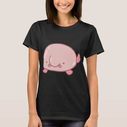 Schattige blobvis t-shirt (Voorkant)