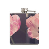 Schattige Bloeiende Tulpen -Gepersonaliseerd Heupfles (Achterkant)