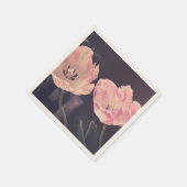 Schattige Bloeiende Tulpen -Gepersonaliseerd Servet (Hoek)