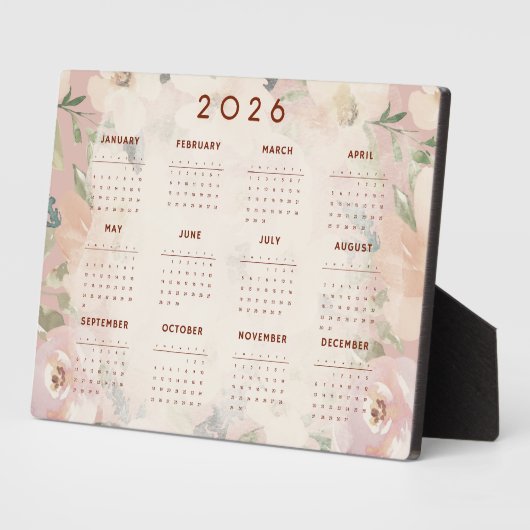Schattige Bloem 2026 Agenda Fotoplaat (Zijkant)