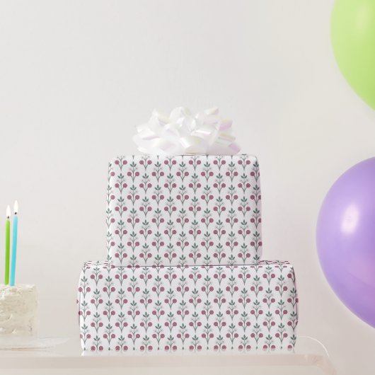 Schattige bloem cadeaupapier (Feestgeschenken)