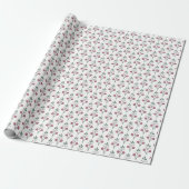 Schattige bloem cadeaupapier (Uitgerold)