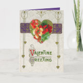 schattige  bloem doet me denken feestdagen kaart (Voorkant)