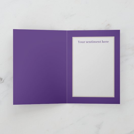 schattige  bloem doet me denken feestdagen kaart (Binnen)