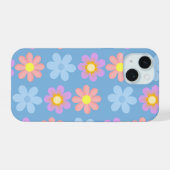 schattige bloem iPhone 15 hoes. Case (Achterkant horizontaal)