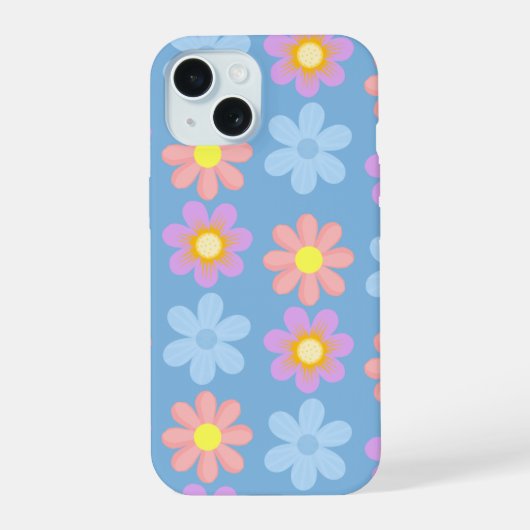 schattige bloem iPhone 15 hoes. Case (Achterkant)