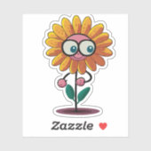 Schattige Bloem Kinder Cartoon Karakter Sticker (Vel)