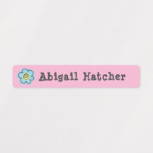 Schattige Bloem Kinder Kleding Label Skinny Pink