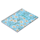 Schattige bloem lente madelief gepersonaliseerd notitieboek (Linkerzijde)