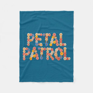Schattige bloemblaadje patrouille doe bemanning st fleece deken